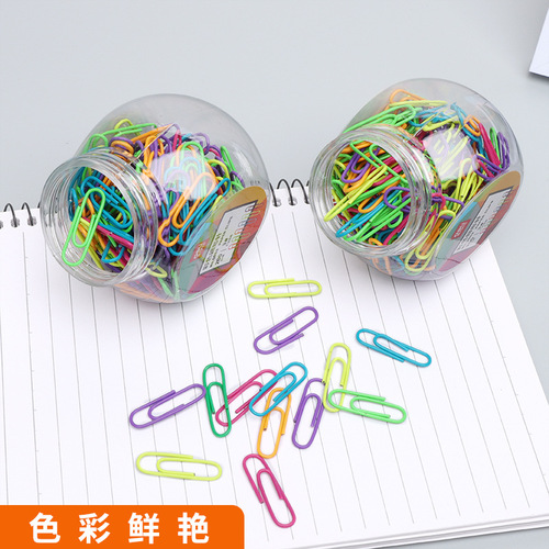 Deli stationery paper clips color paper clips office finance large paper clip special-shaped paper clip U-shaped needle