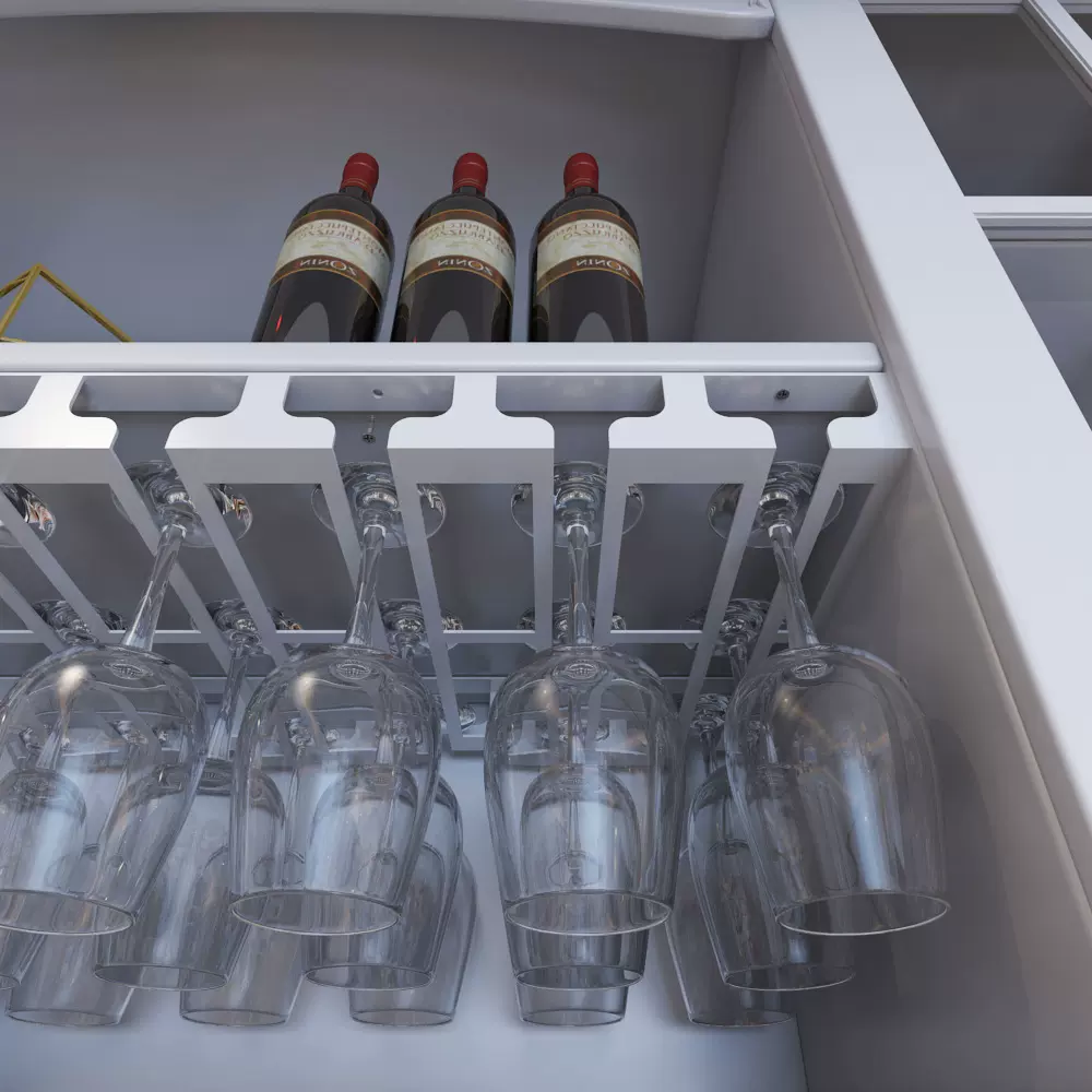 严选欧式创意酒杯架悬挂红酒杯倒挂酒杯倒挂高脚杯酒架吧台吊