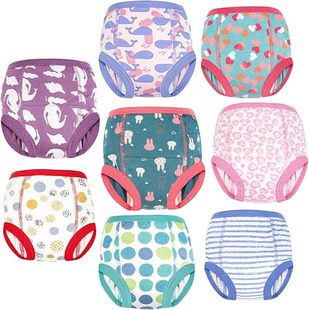 Baby Training Pants Washable Six-Layer Gauze Diaper Cover Learning Pants Infant Cloth Diapers Breathable Urine Barrier Diaper Pants