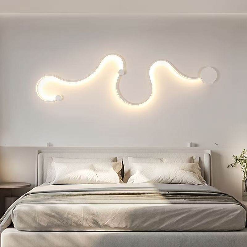 lámparas de pared de fondo de la sala de estar lámparas de pared de estilo nórdico moderno pasillo de entrada lámpara decorativa de dormitorio
