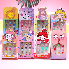 Children's manicure finished products, fake nail patches, manicure patches, adhesive patches, internet celebrity jewelry, wearable nail patches