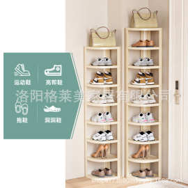 家用门口多层爆款宿舍小型出租屋鞋架窄小多功能转角置物架