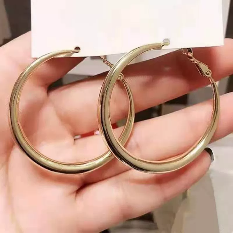 Серебряная игла, хула-хуп, длинные серьги, образец серебра 925, европейский стиль, городской стиль, интернет-знаменитость
