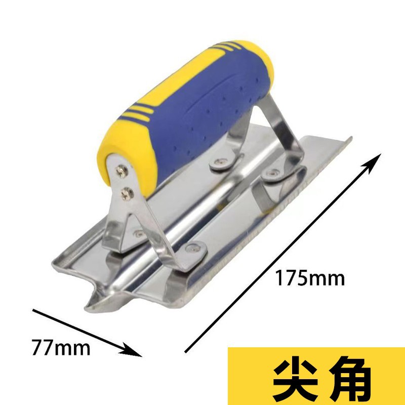 Fácil VELOCIDAD DE ACERO INOXIDABLE Yin y Yang esquina paleta pared esquina herramienta paleta decoración construcción barro de diatomeas raspado masilla ángulo extractor