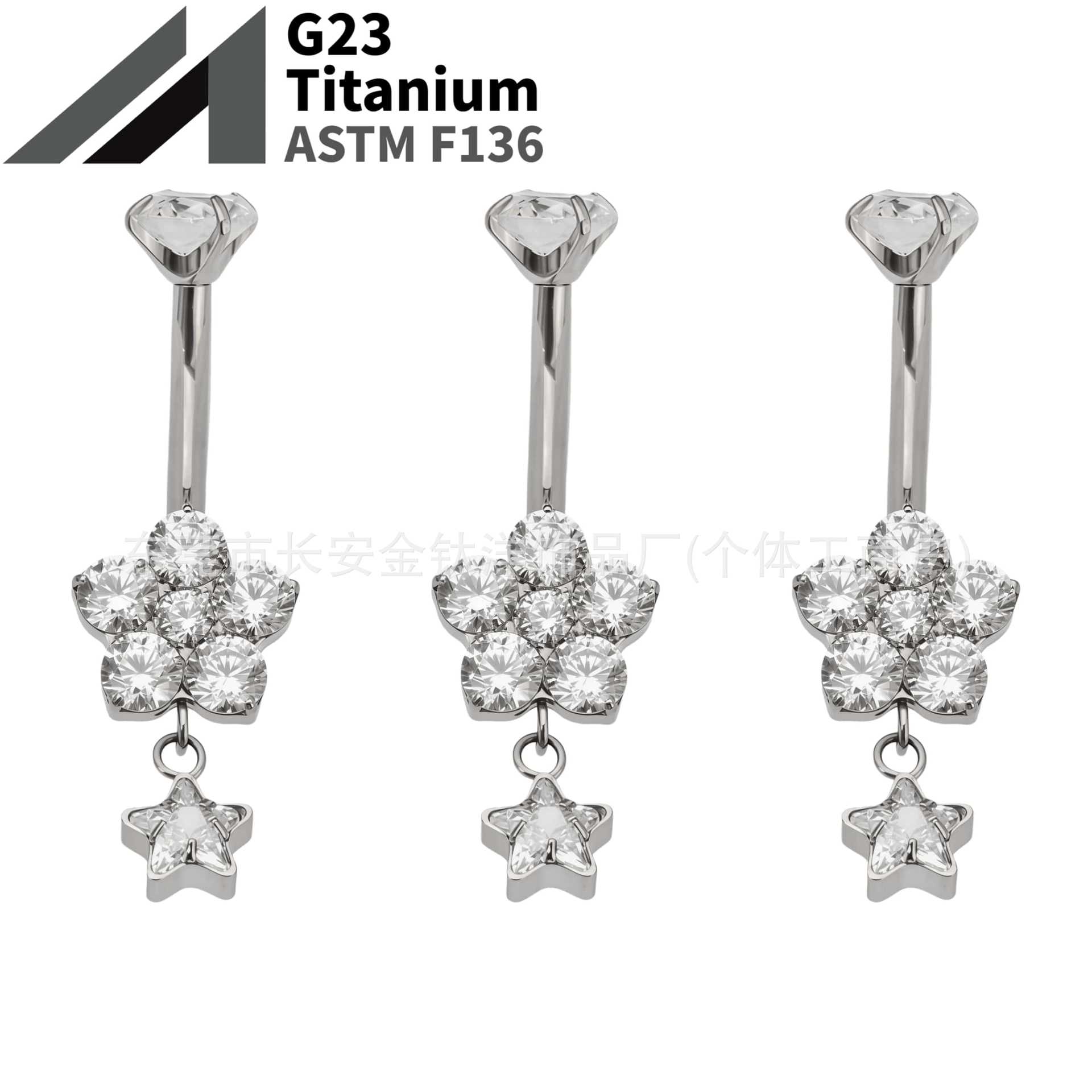 16G labret stud size and finish detail