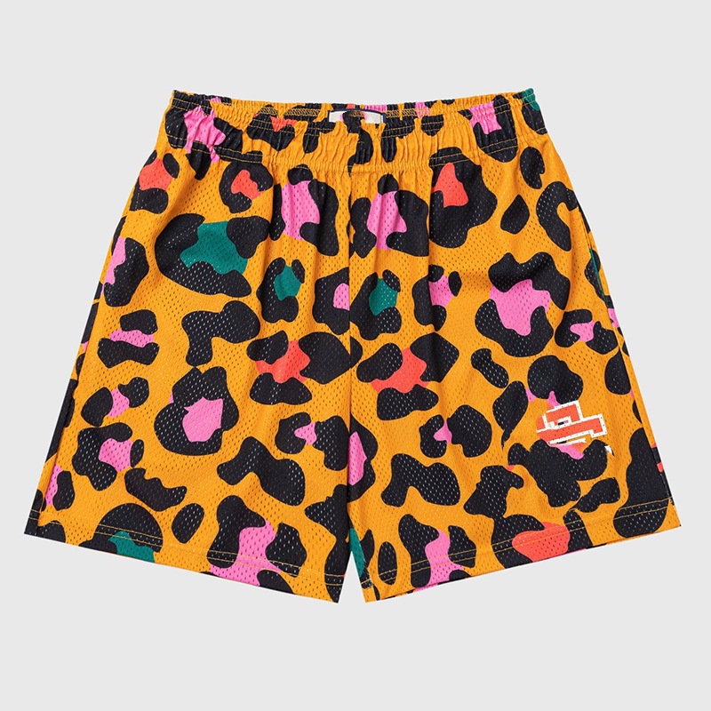 Pantalones deportivos estadounidenses para hombres y mujeres, pantalones de acondicionamiento de verano, pantalones de malla transpirables, sueltos, secos rápidos, pantalones de pareja.