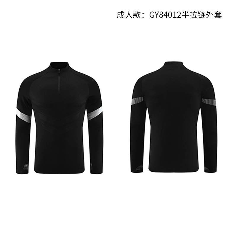 Cuello vertical empalme transfronterizo de dos piezas primavera y otoño grupo running trajes deportivos juveniles trajes deportivos personalizados para hombres