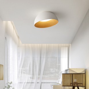 Nordic LED eggshell ceiling lamp balcony corridor aisle lighting bedroom dining room study lamp
