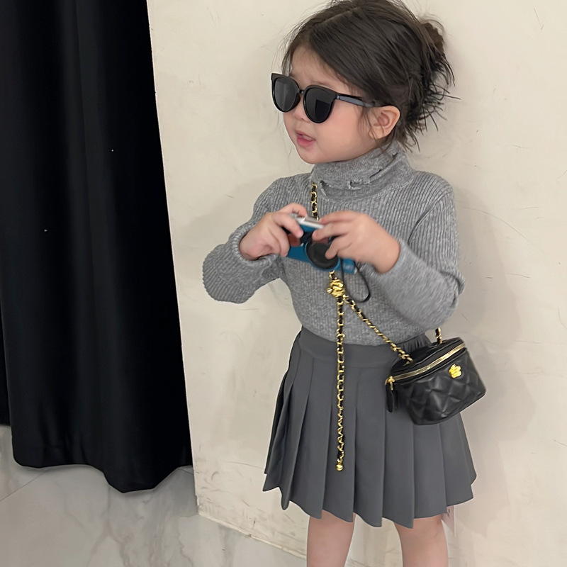 Uşaq üçün kiçik çarpaz çanta, kamelya dizaynlı, tənzimlənən kəmərli