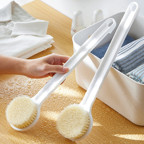 Bath brush, back rub artifact, bath brush with long handle, soft bristles, powerful, no need to ask for someone's back, bath brush, mud rub, back brush tool