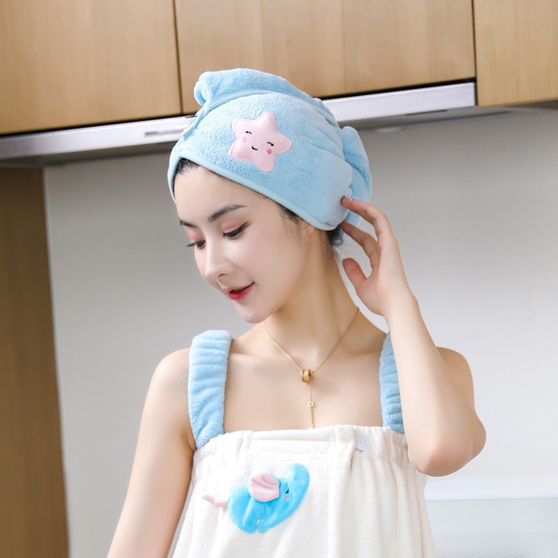 Dry Cap Women, Super Absorbent Quick-Dry Drying Towel, Shower Cap, 2022 New Style, Thickened Wrap For Washing Hair_voghion.com