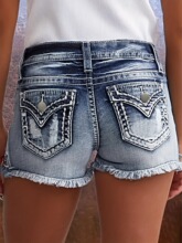 R 13861 Sexy Slim Fit Denim Shorts �Ը�ţ�ж̿� �羳����