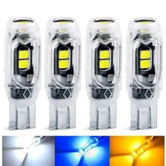 ナンバープレートライトT10 2835 3030 5smd自動車LEDハイライト5W5無極デコードカート電球デモライト
