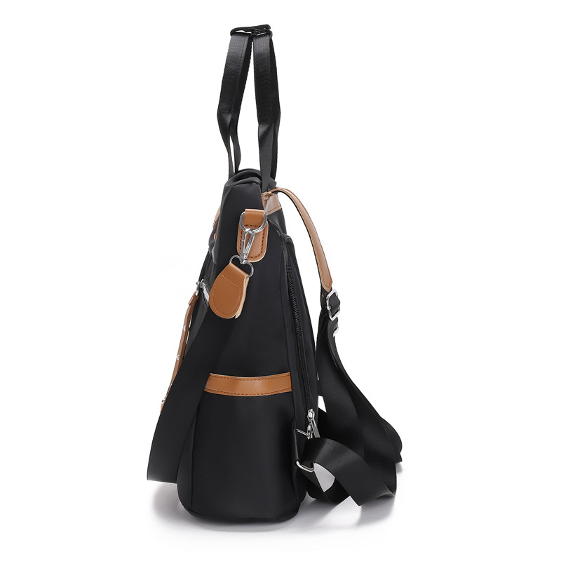 2023 nueva mochila de tela Oxford para mujer casual moda contraste color viaje antirrobo mochila portátil mochila escolar al por mayor