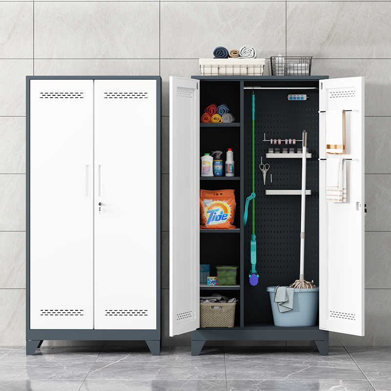 Herramientas de limpieza gabinete agujero tablero agujero balcón armario de almacenamiento limpieza doméstica armario de limpieza doméstica trapeador armario sanitario acero inoxidable