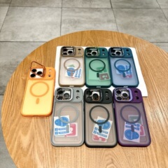 金属支架磁吸iPhone17promax适用苹果16/15/14/13全包防摔手机壳
