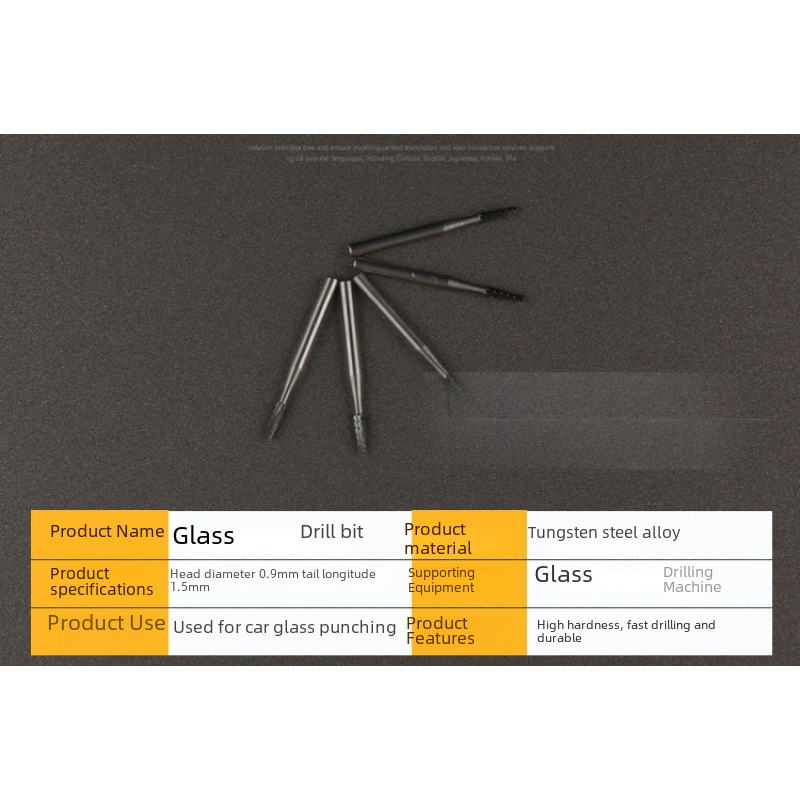 Glass drill, wholesale