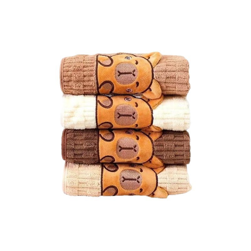 Juego de Toallas de Baño de Terciopelo de Coral, Absorbente y Antimicrobiano, para Baño y Hogar