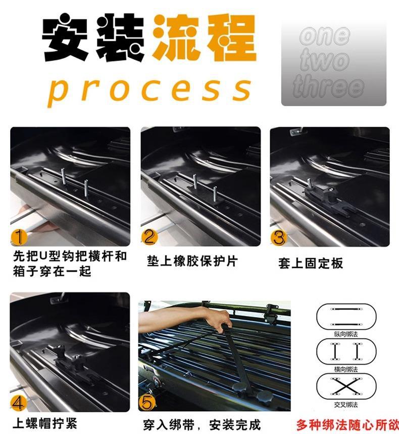 Original Solar Roof Plastic Luggage Box Photovoltaic Charging Mobile Power Supply Suitable for Sedan Suv Bed Car