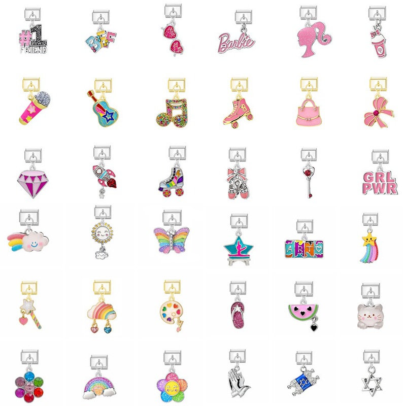 Cross-Border Hot-Selling Alloy Enamel Cartoon Pendants DIY Bracelet Accessories Dopamine Rainbow Star Jewelry Charms Cross-Border Hot-Selling Alloy Enamel Cartoon Pendants DIY Bracelet Accessories Dopamine Rainbow Star Jewelry Charms