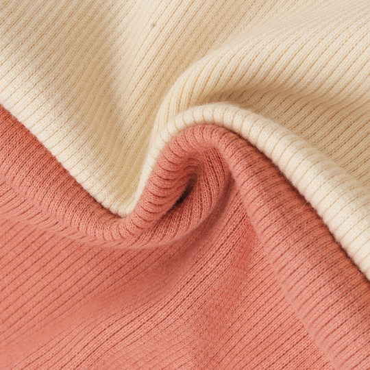 Cotton 2*2 rib 210g250g300g fine cotton high elastic pull frame screw base pit rib fabric