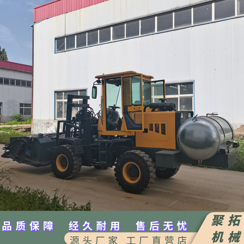 装载机前置一体扫地机  路面工厂清扫机  可升降料仓扫地车