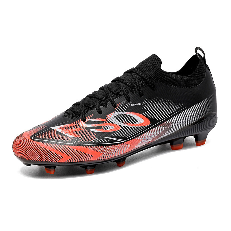 Zapatillas de Fútbol de Corte Bajo AG PU TPU Transpirable para Césped