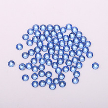 跨境直供高端精品仿奥平底钻美甲钻diy配件纯色服装辅料水晶玻璃