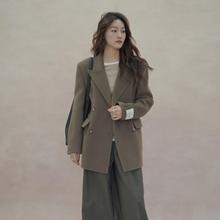 大连宣美~24年Ins时髦双面羊毛大衣女秋冬新款短中长款外套 D-613