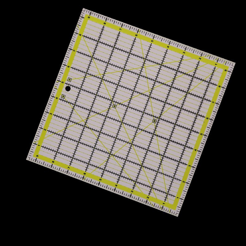 Regla de remiendo regla de corte 30cm * 15cm de espesor 3mm herramienta de patchwork de dos colores regla rectangular grande herramienta de bricolaje