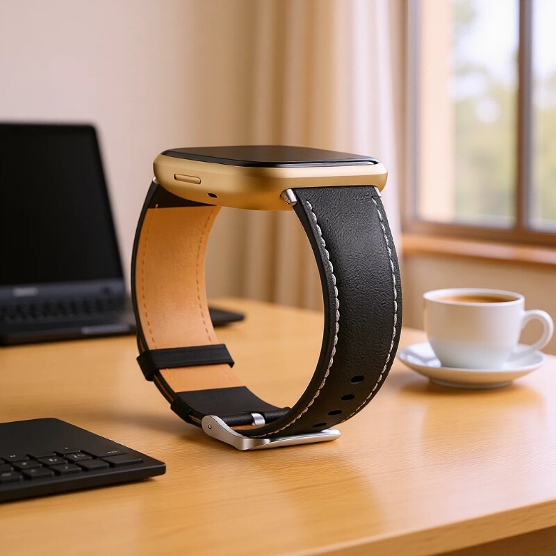 Suitable for Fitbit Genuine Leather Fashion Strap, Compatible with Fitbit Versa4 Smart Watch Replacement Wristband Suitable for Fitbit Genuine Leather Fashion Strap, Compatible with Fitbit Versa4 Smart Watch Replacement Wristband