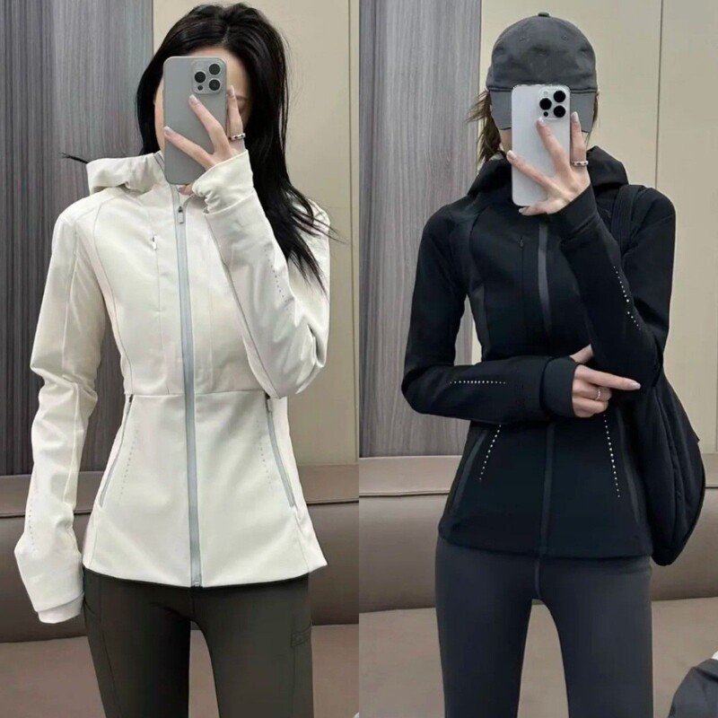 Lulu Original Label Windproof and Waterproof Softshell Cross Sports Jacket with Hood for Women, Fleece-Lined for Warmth Lulu Original Label Windproof and Waterproof Softshell Cross Sports Jacket with Hood for Women, Fleece-Lined for Warmth