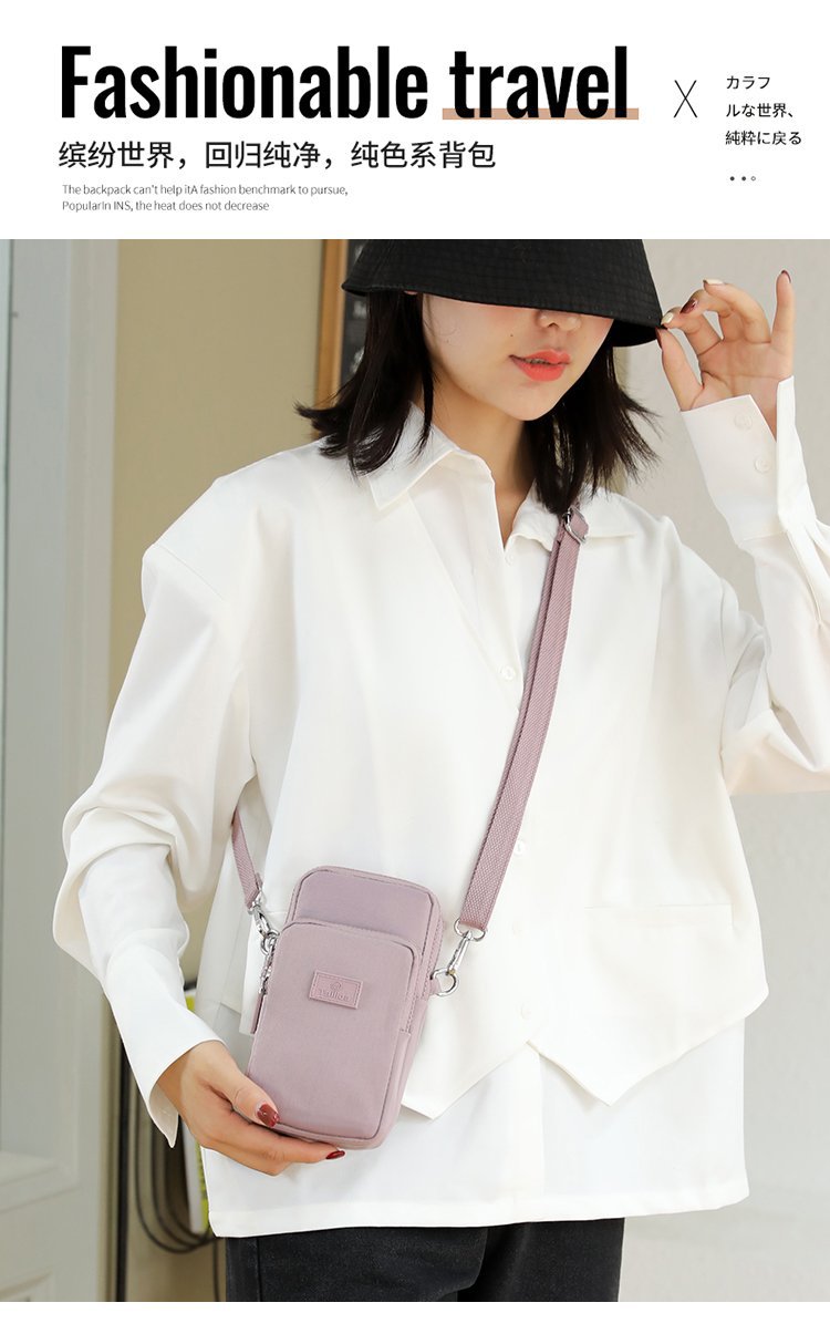 Nuevo bolso de mensajero de un solo hombro, bolso de mensajero, casual de gran capacidad para todo fósforo, bolso de nailon para mujer, mini bolso portátil para mujer