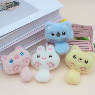 New plush long tail cat plush pendant cute squeak cute cute tail cat bag hanging ornaments wholesale