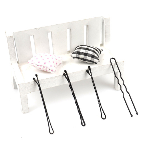 U-shaped hair clip with large wave pattern, small wave pattern clip, straight hair clip in a metal box, bang clip, split hair clip