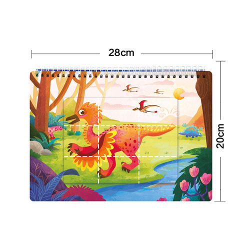 Cross-border dinosaur theme busy book busy book children's preschool learning toy book early education enlightenment quiet book