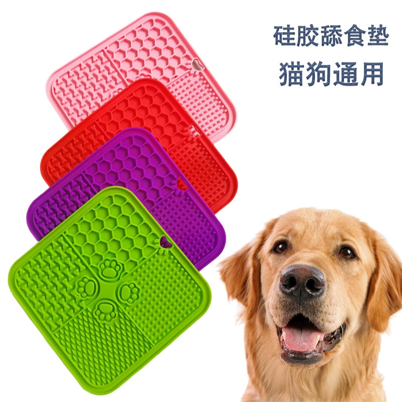 Amazon Горячая Распродажа Силиконовый коврик для домашних животных Pet Placemat Силиконовая присоска Коврик для медленных пищевых продуктов Оптовая продажа
