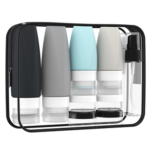 New in Stock Silicone Travel Portable Bottle Storage Set Squeeze Spray Lotion Empty Bottle Toiletries