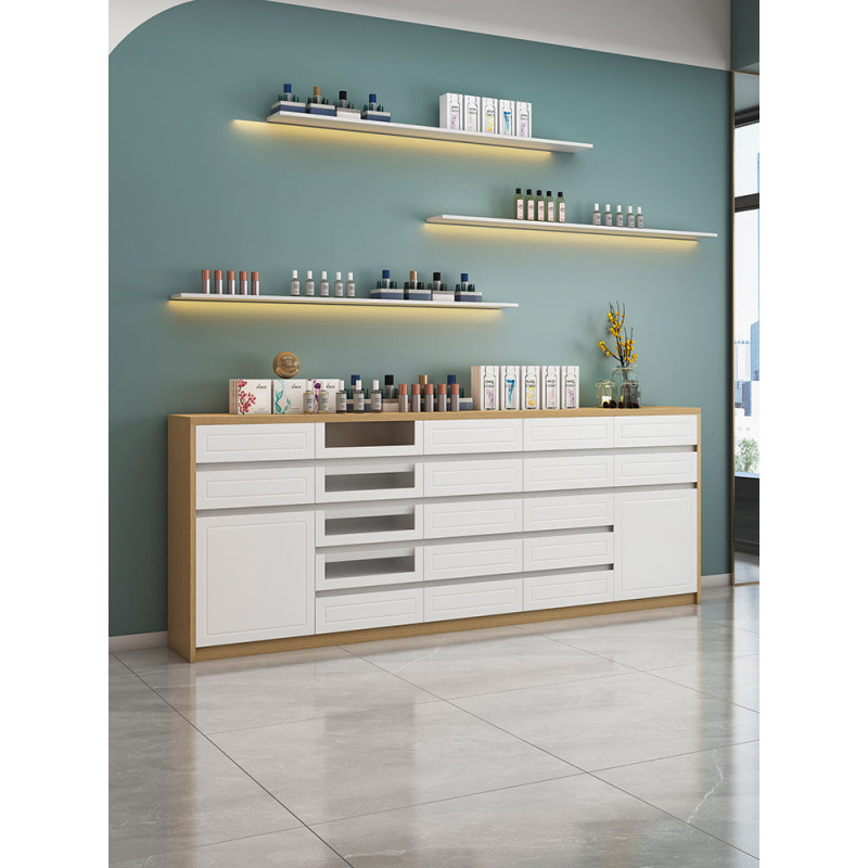 轻奢美甲柜子展示柜指甲油收纳柜甲油胶储物柜美甲店落地展柜抽柜