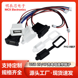 USB2.0ֱ������ʽĸ��������߳�늿��֙C��늿�2A��ˮ����2P/4P