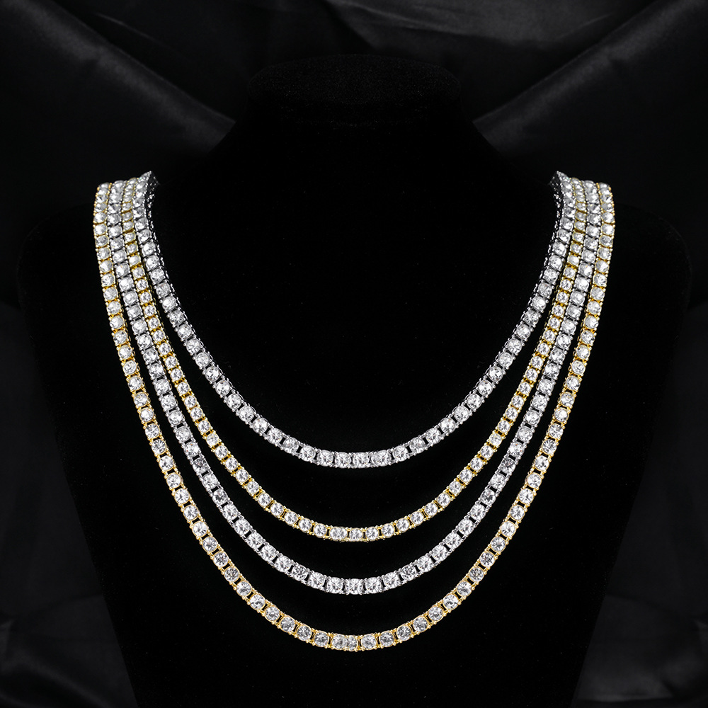Bracciale tennis da uomo in moissanite acciaio inossidabile_voghion.com