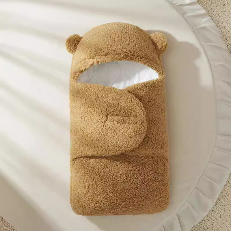 2026 Cross-Border Baby Swaddle Blanket for Newborns, Autumn and Winter Anti-Startle Sleeping Bag, New Model