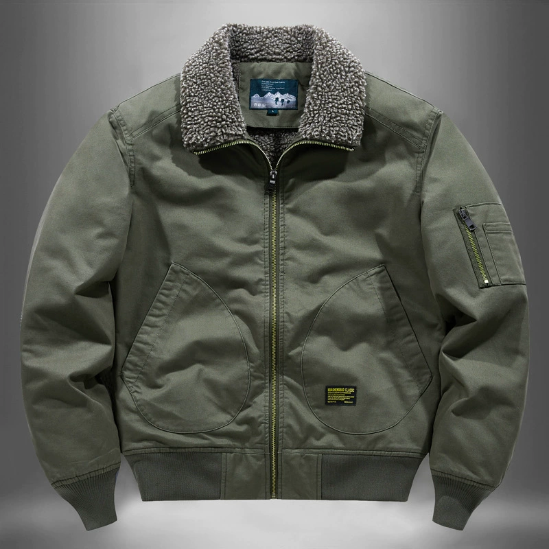 Трансграничная оптовая зимняя хлопчатобумажная одежда мужская бархатная утолщение среднего возраста