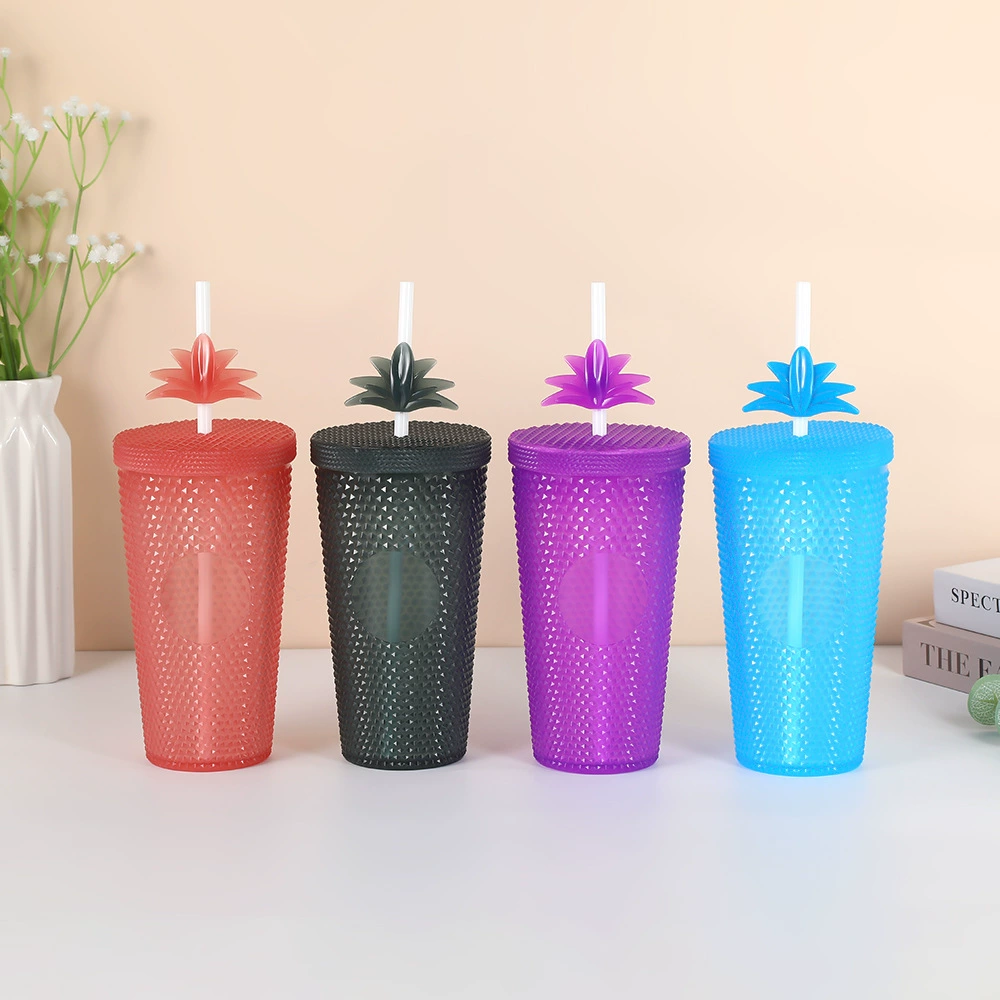 Трансграничный пластиковый стакан для воды большой емкости полупрозрачный алмазный стакан для воды сетка красный мультфильм дуриан чашка для питья чашка для пиона чашка