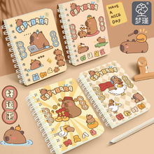 创意卡通侧翻线圈本小学生高颜值A7手账便签本可爱励志文具小奖品