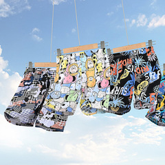 Five-pocket pants 2023 small and medium children's summer fashion for girls and boys, large shorts for children, loose beach shorts for kids