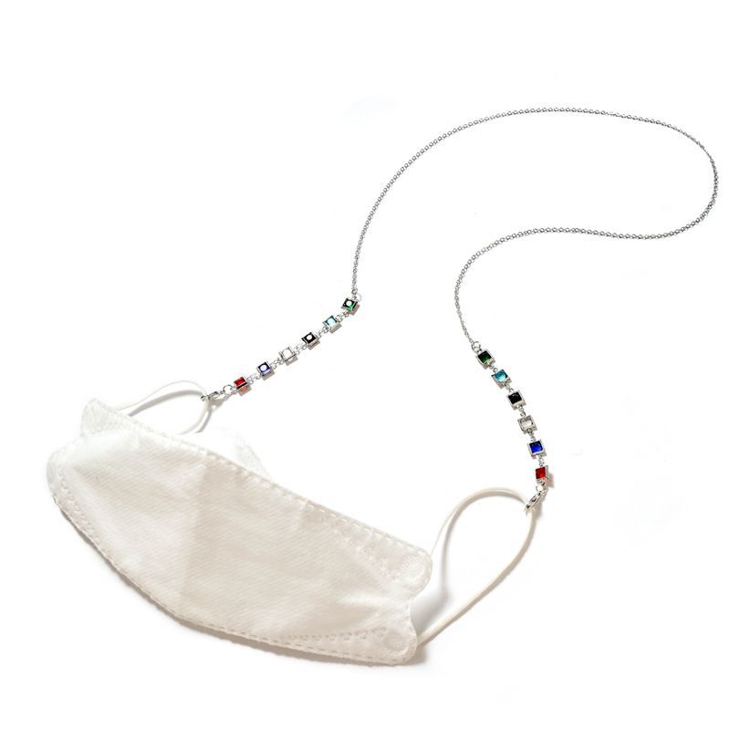 Cuerdas de gafas de color de acero de titanio máscaras de cadena de gafas de pérdida de auriculares cuerdas de cuello para evitar la pérdida de cadenas metálicas ventas calientes