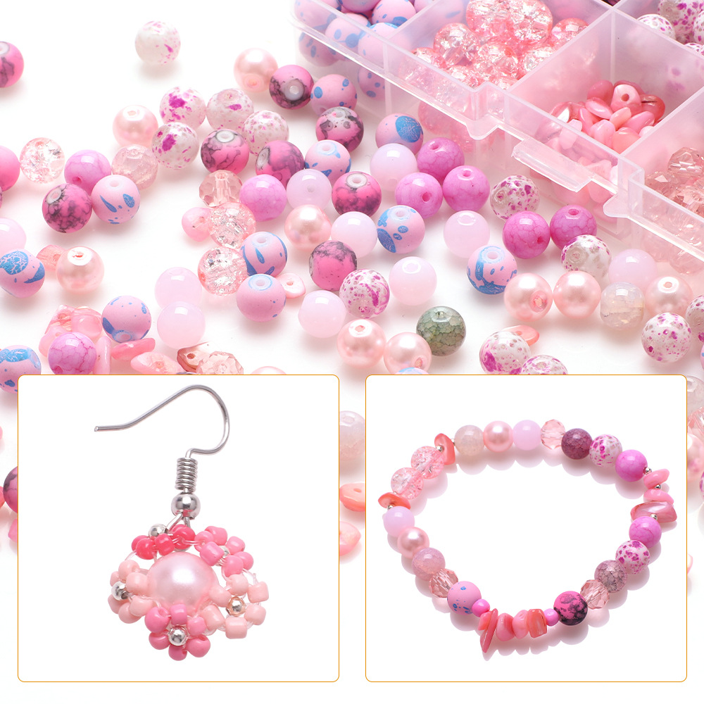 185g Weight Beads Jewelry Making Type Diameter 8mm Jewelry Making Size DIY Jewelry Accessories Classification 1 Set Quantity Glass Material Irregular, Round Pattern Plating Design Simple Style Style 1 Set Diameter 8mm Glass Irregular Round DIY Jewelry Accessories Beads 34