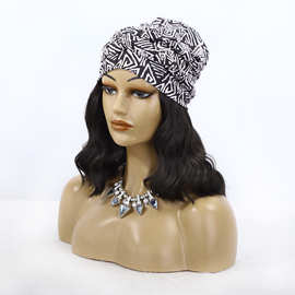 假发 欧美头巾假发 headband wigs卷发高温丝化纤头套scarf wig