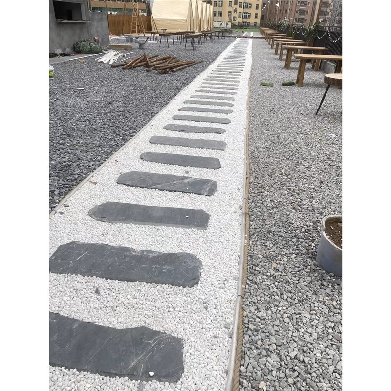 Tablero de piedra azul natural, baldosas de jardín, césped, piedra de paso, alfombra antideslizante para exteriores, pavimentación de pies, patio de piedra